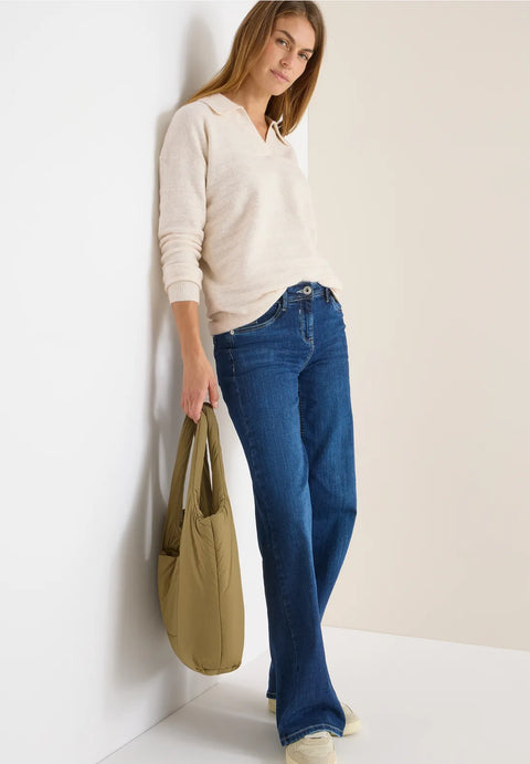 Cecil Cosy Polo Style Knit
