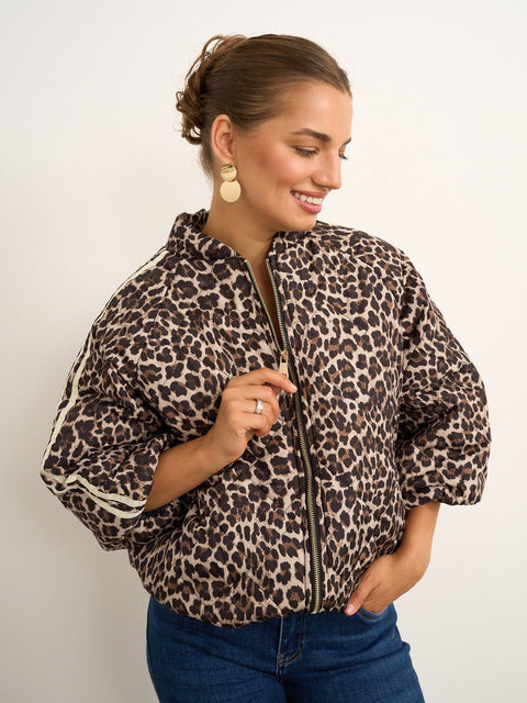 Kyla Animal Print Puffa Jacket