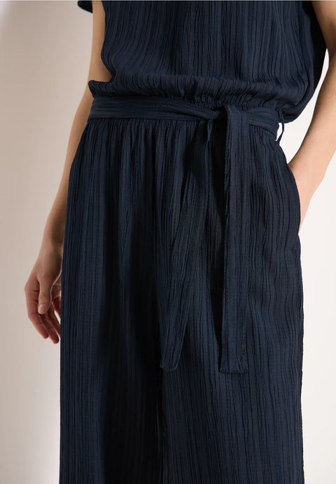 Cecil Straight Leg Jumpsuit - Universal Blue -28"leg