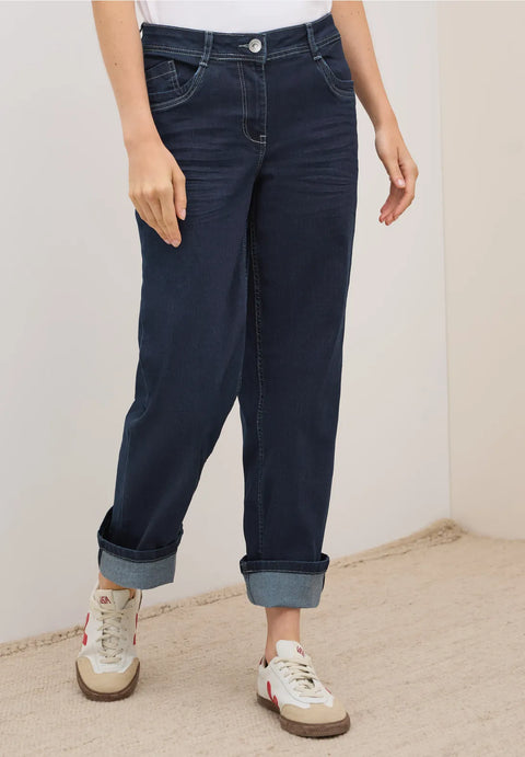 Cecil Neele Straight Rinsed Jeans - Navy