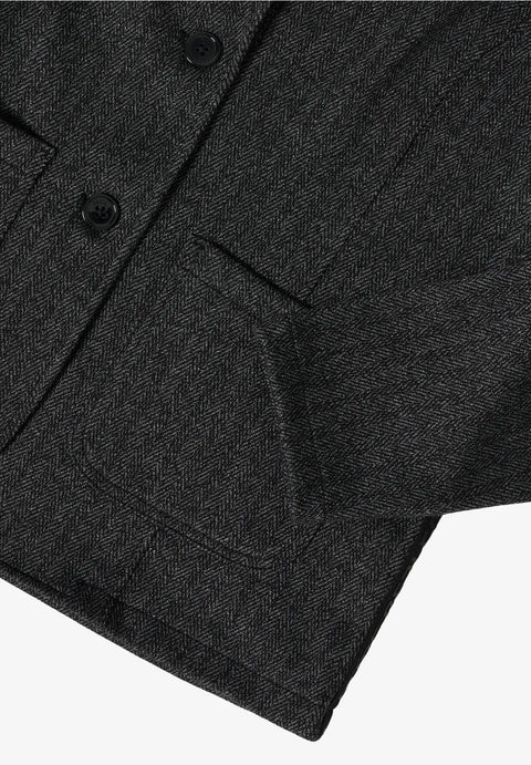 Cecil Black Herringbow Blazer