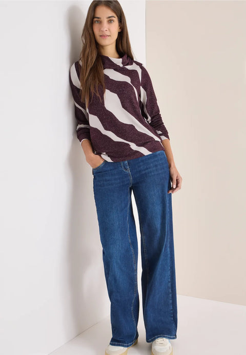 Cecil Cowl Neck Cosy Patterned Sweater