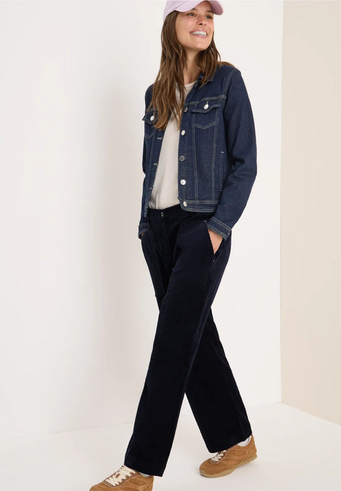 Cecil Neele Wide Leg Cords -Navy