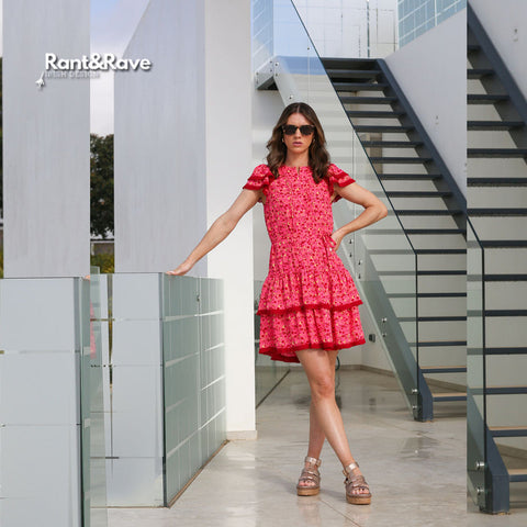 Rant & Rave Eliana Dress - Pink