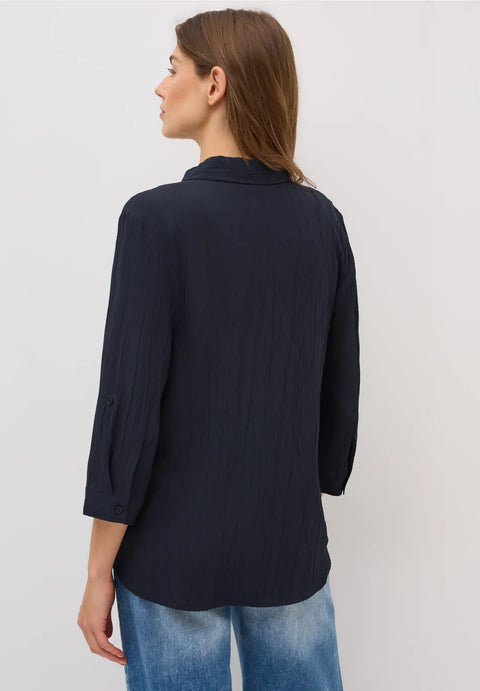 Cecil Structure Blouse - Navy