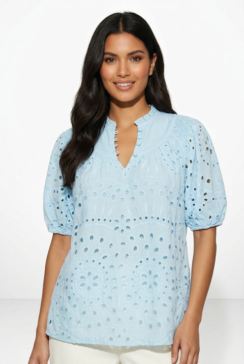 Marc Angelo Avril Cotton Top - Blue