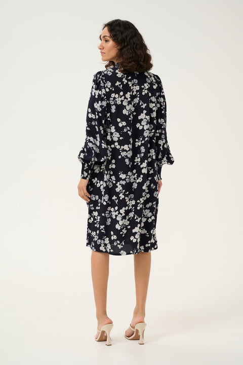 Kaffe Kalice Short Dress Marine (Navy) Flower