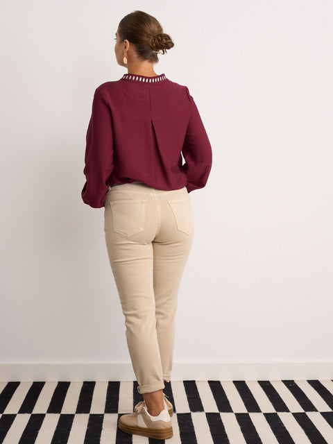 Kyla Liz Top - Burgundy