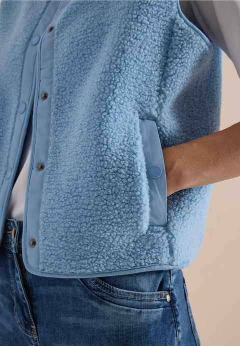 Cecil Teddy Vest - Blue
