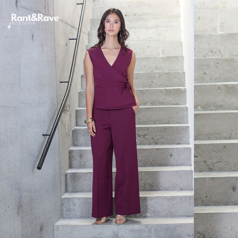 Rant & Rave Zabrina Waistcoat - Cranberry