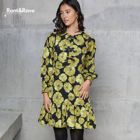 Rant & Rave Daina Dress - Lime Green