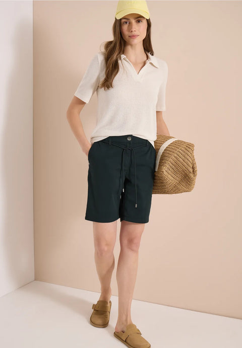 Cecil Mid Waist Neele Shorts ' palm breeze green