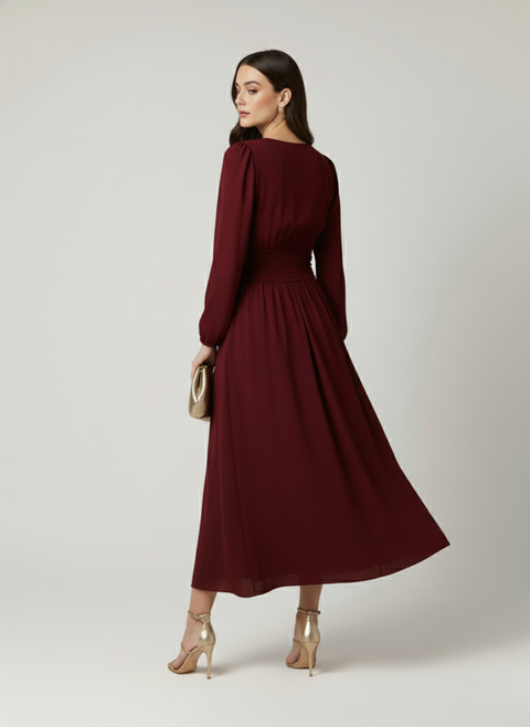 Marc Angelo Lisa Midi Dress -Chilly Red