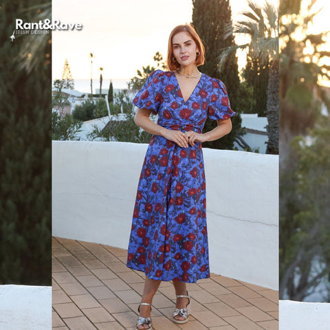 Rant & Rave Kamilia Dress- Blue