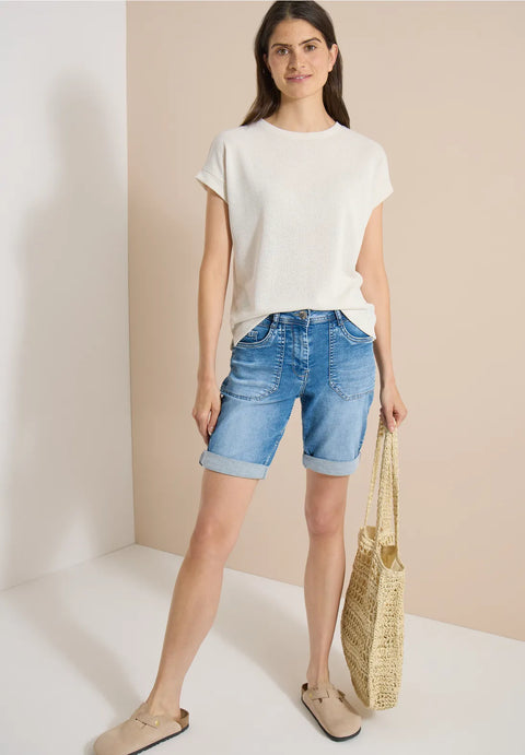 Cecil Tracey Shorts - mid blue