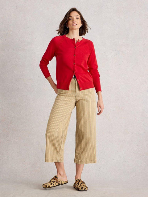 White Stuff Lulu Cardigan- Mid Red