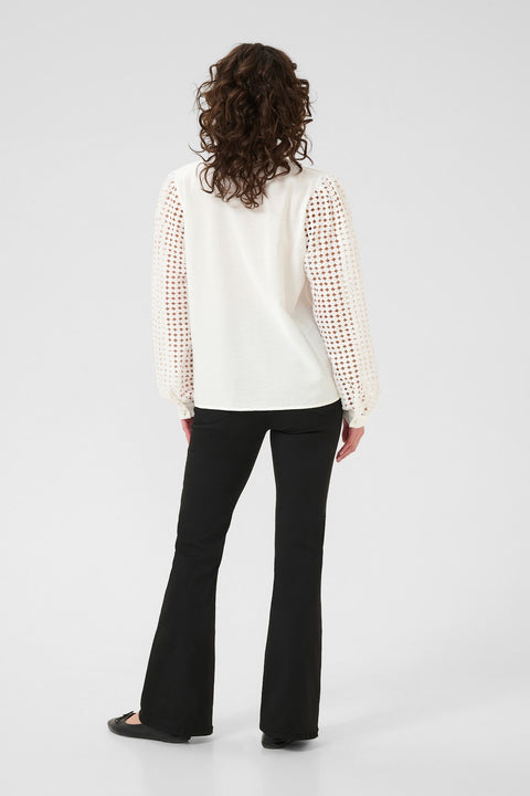 Kaffe Katuelle Blouse - Chalk