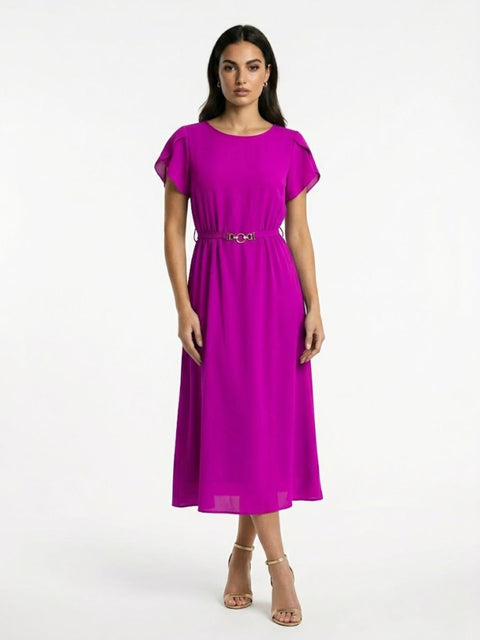 Avril Magenta Dress