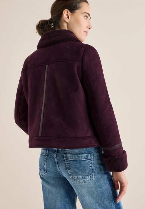 Cecil Suede Jacket - Grape