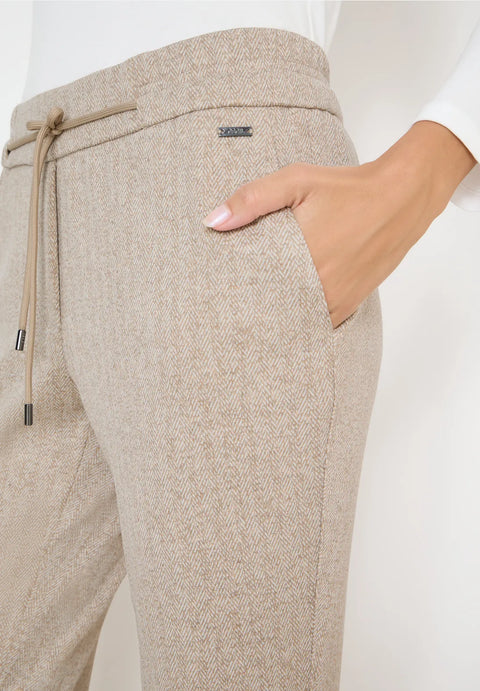 Cecil Tracey Creamy White Casual Trousers