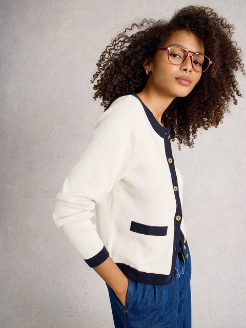 White Stuff Charlotte Cardigan  - Natural Multi