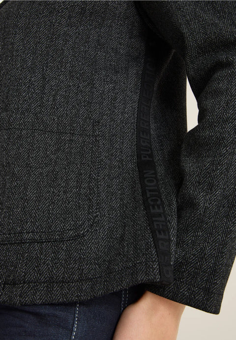 Cecil Black Herringbow Blazer