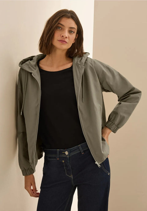 Cecil Jacket with Hood - Taupe