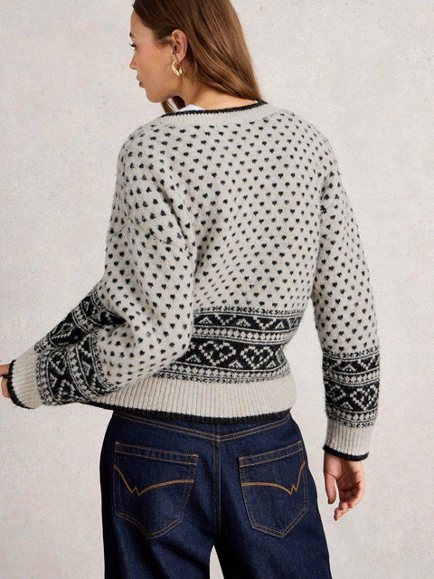 White Stuff Holly Heart Cardigan