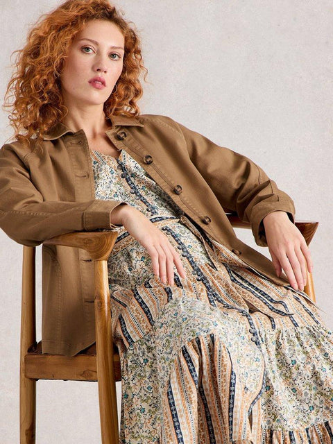 White Stuff Eden Collared Denim Jacket
in DARK NATURAL