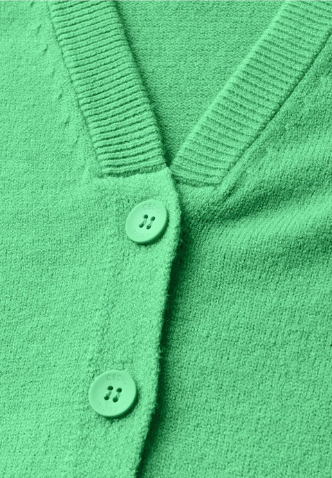 Cecil Fine Knit Vest - Neon Green