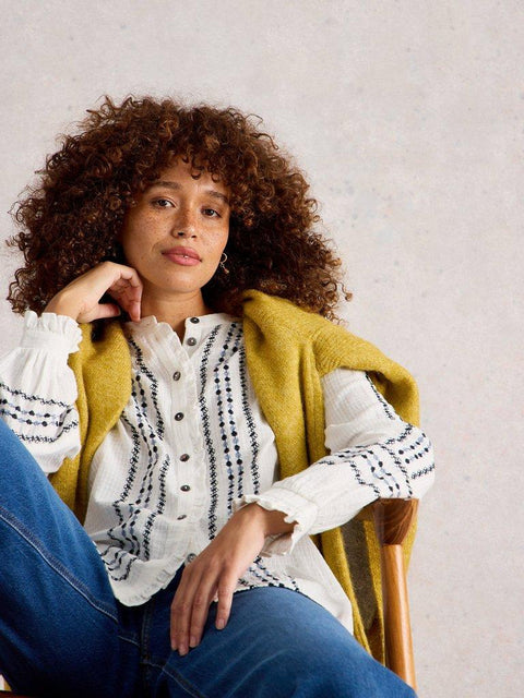 White Stuff Naomi Embroidered Blouse