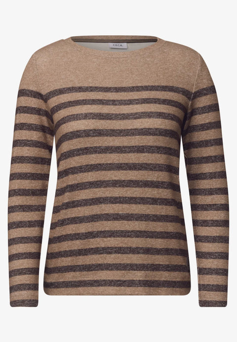 Cecil Cosy Melange Top