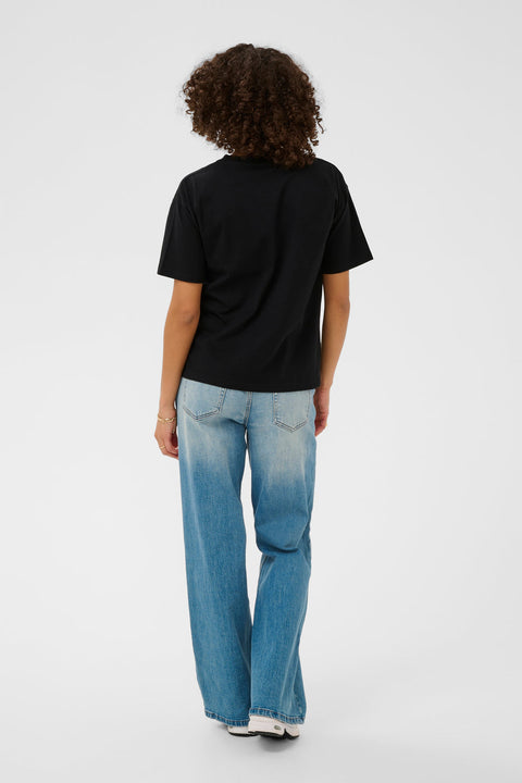 Kaffe Karosie T Shirt - Black