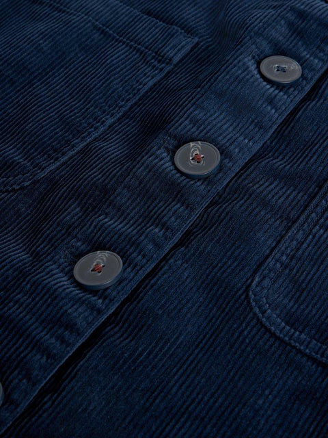 White Stuff Rose Cord Pinny - Navy