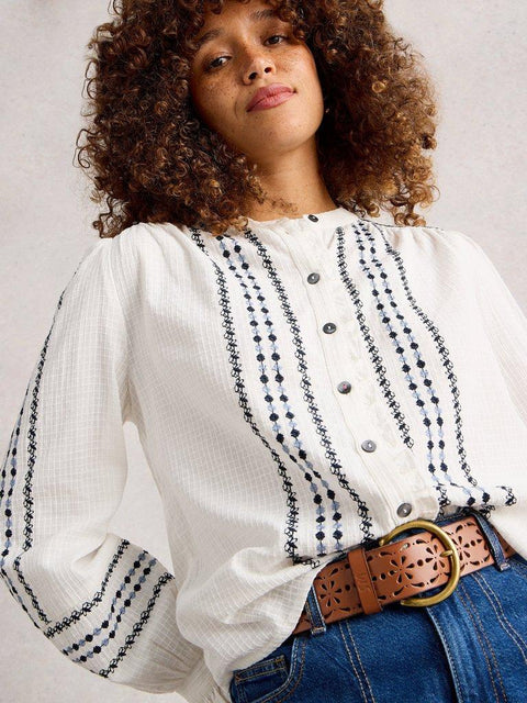 White Stuff Naomi Embroidered Blouse