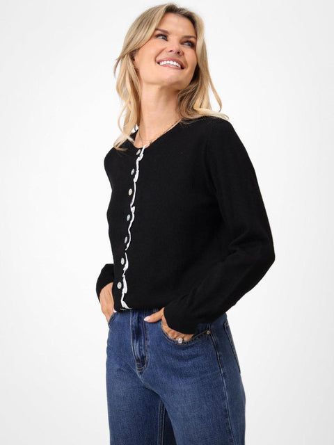 Kate & Pippa Lilah Cardigan In Black