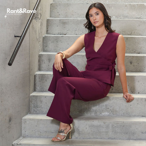 Rant & Rave Zabrina Waistcoat - Cranberry