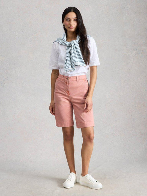 White Stuff Heidi Shorts - Mid Pink