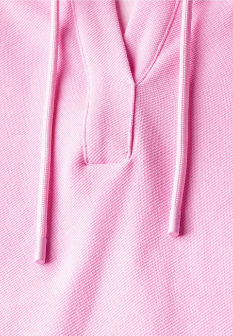 Cecil Short Sleeve Sweatshirt with Hood - Cherry Blossom