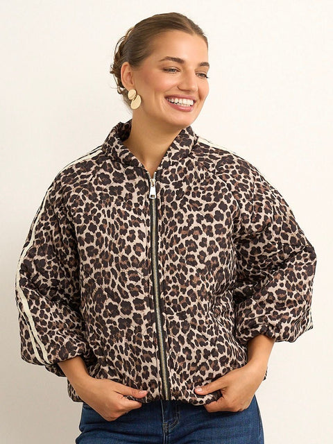 Kyla Animal Print Puffa Jacket