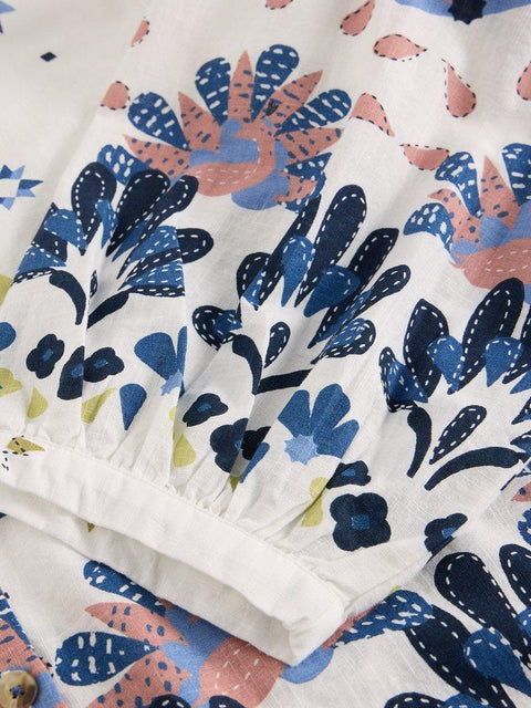 White Stuff Lana Top - Ivory Multi