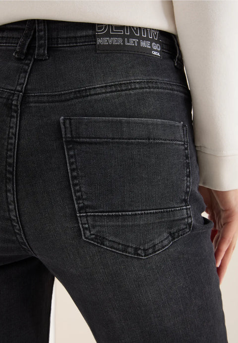 Cecil Toronto Bootcut Jeans - Black Washed