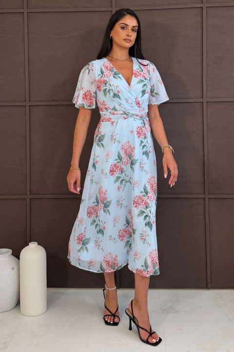 Girl in Mind Daisy Dress - Blue