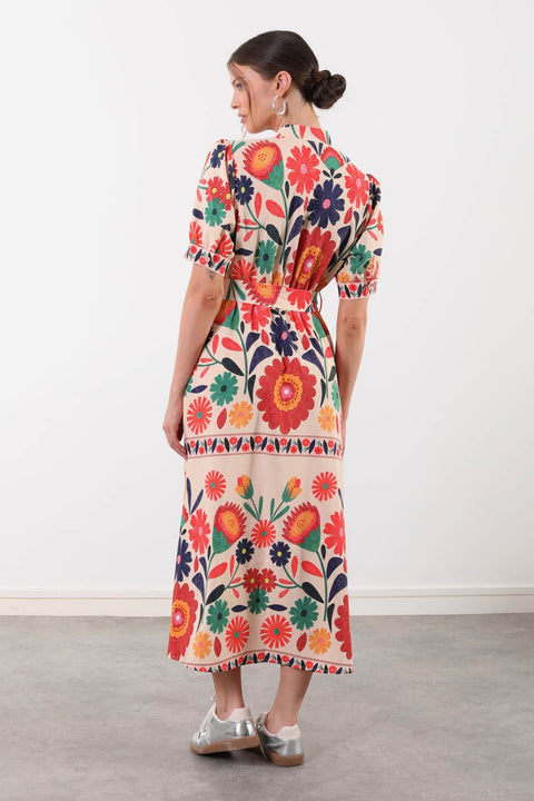 Marc Angelo Sonya Multi Print Dress
