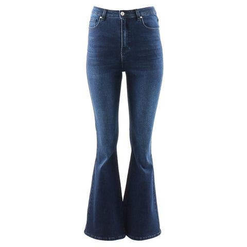 Rant & Rave Kym Flair Jeans Short - Dark Indigo