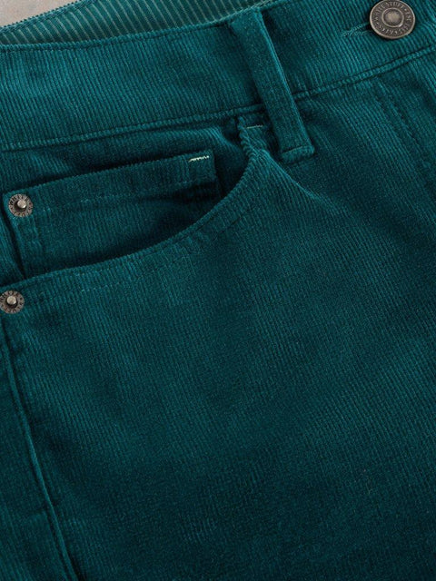 White Stuff Brooke Straight Leg Cord Jeans - dark green