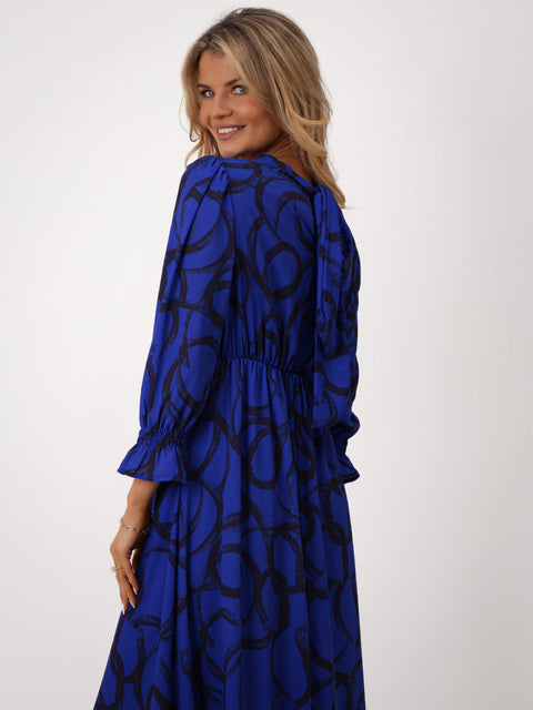 Kate & Pippa Simona Midi Dress in Royal Blue/ Navy