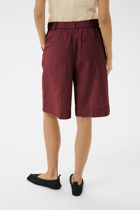 Part Two Benedikte Shorts - burnt russet