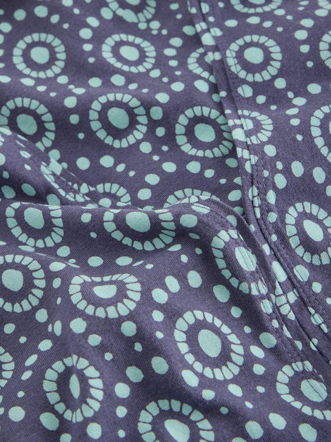 White Stuff Megan Jersey Dress - Navy Print