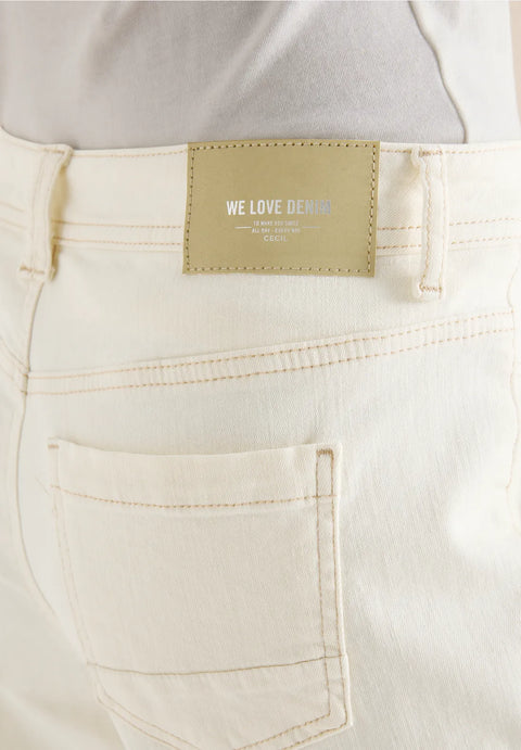 Cecil Neele Patch Pockets Jeans - Pearl Beige